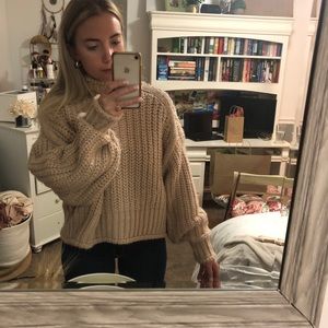 H&M bulky chunky turtleneck sweater